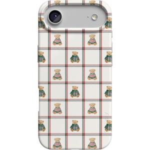 Casely iPhone 17 Air Case | Coastal Checkers | Pura Vida | Compatible with MagSafe | Classic Ultra Slim Design(Bear Hugs | Teddy Squares)