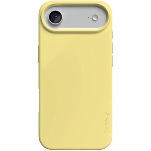 Casely iPhone 17 Air Case | Coastal Checkers | Pura Vida | Compatible with MagSafe | Classic Ultra Slim Design(Butter Me Up | Butter Yellow)
