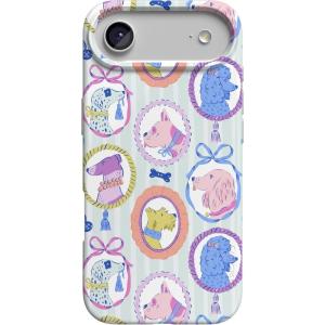 Casely iPhone 17 Air Case | Coastal Checkers | Pura Vida | Compatible with MagSafe | Classic Ultra Slim Design(Chateau Pups | French Dog)