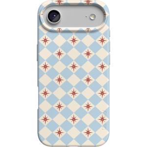 Casely iPhone 17 Air Case | Coastal Checkers | Pura Vida | Compatible with MagSafe | Classic Ultra Slim Design(Chelsea Checker | Starlight Tiles)
