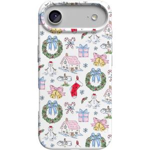 Casely iPhone 17 Air Case | Coastal Checkers | Pura Vida | Compatible with MagSafe | Classic Ultra Slim Design(Christmas Morning | Vintage Cartoon)