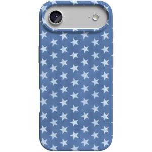 Casely iPhone 17 Air Case | Coastal Checkers | Pura Vida | Compatible with MagSafe | Classic Ultra Slim Design(Coastal Blues | Denim Stars)