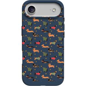Casely iPhone 17 Air Case | Coastal Checkers | Pura Vida | Compatible with MagSafe | Classic Ultra Slim Design(Dashing Doxies | Dachshund Dog)