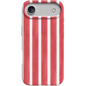 Casely iPhone 17 Air Case | Coastal Checkers | Pura Vida | Compatible with MagSafe | Classic Ultra Slim Design(East Coast Summer | Red Stripes)