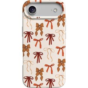 Casely iPhone 17 Air Case | Coastal Checkers | Pura Vida | Compatible with MagSafe | Classic Ultra Slim Design(Fall Girlie | Pumpkin Spice Bows)