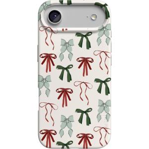 Casely iPhone 17 Air Case | Coastal Checkers | Pura Vida | Compatible with MagSafe | Classic Ultra Slim Design(Festive Girlie | Holiday Bows)