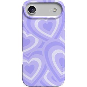 Casely iPhone 17 Air Case | Coastal Checkers | Pura Vida | Compatible with MagSafe | Classic Ultra Slim Design(Love Song | Lavender Heart)