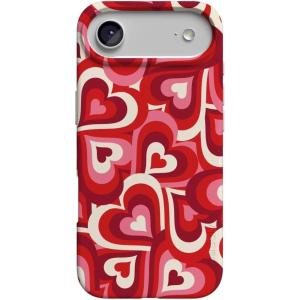 Casely iPhone 17 Air Case | Coastal Checkers | Pura Vida | Compatible with MagSafe | Classic Ultra Slim Design(Love Song Remix | Ombre Hearts)