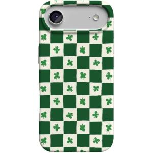 Casely iPhone 17 Air Case | Coastal Checkers | Pura Vida | Compatible with MagSafe | Classic Ultra Slim Design(Lucky You | Shamrock)