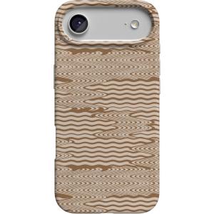 Casely iPhone 17 Air Case | Coastal Checkers | Pura Vida | Compatible with MagSafe | Classic Ultra Slim Design(Mocha Ripple | Brown Waves)