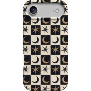Casely iPhone 17 Air Case | Coastal Checkers | Pura Vida | Compatible with MagSafe | Classic Ultra Slim Design(Mystic Moonstar | Black Celestial)