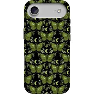 Casely iPhone 17 Air Case | Coastal Checkers | Pura Vida | Compatible with MagSafe | Classic Ultra Slim Design(Mystic Moths | Green Twilight)