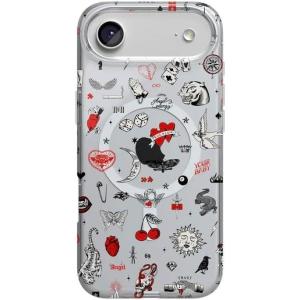 Casely iPhone 17 Air Case | Coastal Checkers | Pura Vida | Compatible with MagSafe | Classic Ultra Slim Design(Not a Phase | Clear Flash Tattoo)