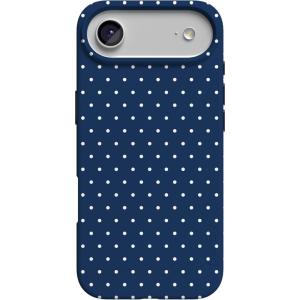 Casely iPhone 17 Air Case | Coastal Checkers | Pura Vida | Compatible with MagSafe | Classic Ultra Slim Design(On the Dot | Navy Polka Dot)