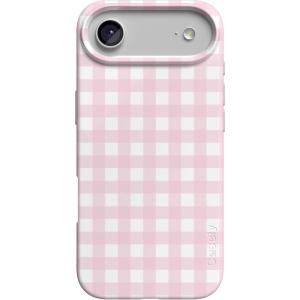 Casely iPhone 17 Air Case | Coastal Checkers | Pura Vida | Compatible with MagSafe | Classic Ultra Slim Design(Pink Plaid | Sunday Best)