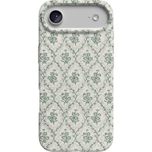 Casely iPhone 17 Air Case | Coastal Checkers | Pura Vida | Compatible with MagSafe | Classic Ultra Slim Design(Sage Tapestry | Floral Vines)