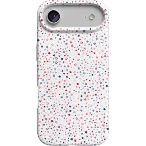 Casely iPhone 17 Air Case | Coastal Checkers | Pura Vida | Compatible with MagSafe | Classic Ultra Slim Design(Seeing Stars | Red  White & Blue)