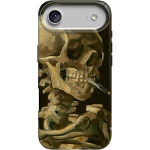 Casely iPhone 17 Air Case | Coastal Checkers | Pura Vida | Compatible with MagSafe | Classic Ultra Slim Design(Van Gogh | Head of a Skeleton with a Burning Cig)