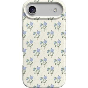 Casely iPhone 17 Air Case | Coastal Checkers | Pura Vida | Compatible with MagSafe | Classic Ultra Slim Design(Vintage Garden | Blue Hydrangea)