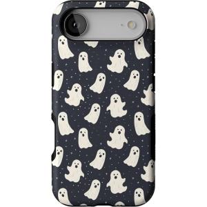 Casely iPhone 17 Air Case | Taupe on Nude | Compatible with MagSafe | Bold Protective Design(All Boos No Bite | Friendly Ghost)