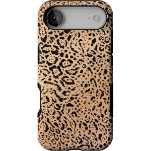 Casely iPhone 17 Air Case | Taupe on Nude | Compatible with MagSafe | Bold Protective Design(Born to Be Wild | Jaguar Print)