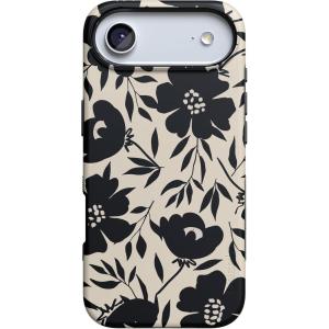 Casely iPhone 17 Air Case | Taupe on Nude | Compatible with MagSafe | Bold Protective Design(Dark Fantasy | Contrast Floral)