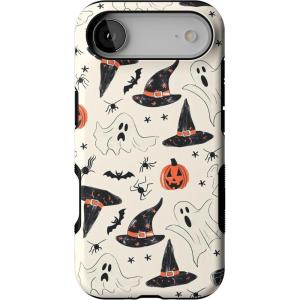 Casely iPhone 17 Air Case | Taupe on Nude | Compatible with MagSafe | Bold Protective Design(Feeling Witchy | Haunted Halloween)