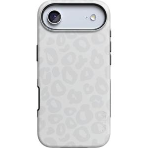 Casely iPhone 17 Air Case | Taupe on Nude | Compatible with MagSafe | Bold Protective Design(Into the Wild | White Snow Leopard)