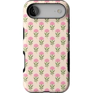 Casely iPhone 17 Air Case | Taupe on Nude | Compatible with MagSafe | Bold Protective Design(Jenna’s Flowers | Fun on Weekdays)