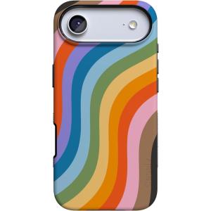 Casely iPhone 17 Air Case | Taupe on Nude | Compatible with MagSafe | Bold Protective Design(Love for All | Rainbow Pride)