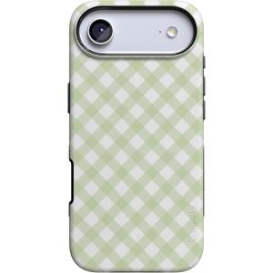 Casely iPhone 17 Air Case | Taupe on Nude | Compatible with MagSafe | Bold Protective Design(Mint Lattice | Sunday Best)