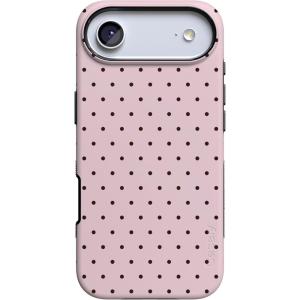 Casely iPhone 17 Air Case | Taupe on Nude | Compatible with MagSafe | Bold Protective Design(On the Dot | Pink Polka Dot)