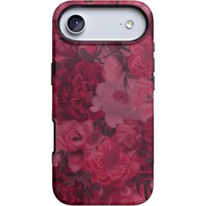 Casely iPhone 17 Air Case | Taupe on Nude | Compatible with MagSafe | Bold Protective Design(Romance Novel | Moody Floral)