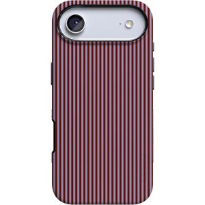 Casely iPhone 17 Air Case | Taupe on Nude | Compatible with MagSafe | Bold Protective Design(Stripes and the City | Tiny Pinstripe)