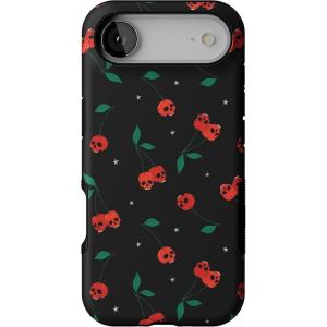 Casely iPhone 17 Air Case | Taupe on Nude | Compatible with MagSafe | Bold Protective Design(Sweet Revenge | Cherry Skulls)
