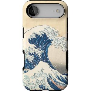 Casely iPhone 17 Air Case | Taupe on Nude | Compatible with MagSafe | Bold Protective Design(The Great Wave | The Met Museum)