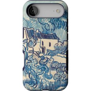 Casely iPhone 17 Air Case | Taupe on Nude | Compatible with MagSafe | Bold Protective Design(Van Gogh | Landscape With Houses)