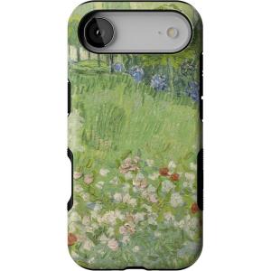 Casely iPhone 17 Air Case | Taupe on Nude | Compatible with MagSafe | Bold Protective Design(Van Gogh | Vincent’s Admired Garden)