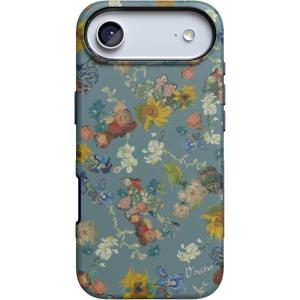 Casely iPhone 17 Air Case | Taupe on Nude | Compatible with MagSafe | Bold Protective Design(Vincent’s Flowers | Van Gogh Museum)