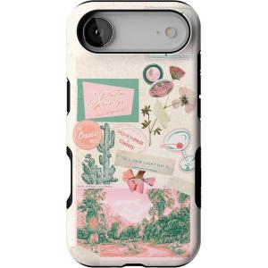 Casely iPhone 17 Air Case | Taupe on Nude | Compatible with MagSafe | Bold Protective Design(Vintage Vacay | FashionPass x Casely)