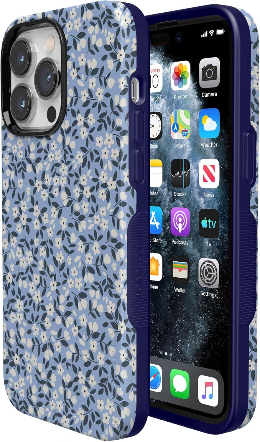 imageCasely iPhone 14 Pro Max Case  Nantucket Cottage  Blue Hydrangea  Compatible with MagSafe  Bold Protective DesignPicking Daisies  Cottagecore