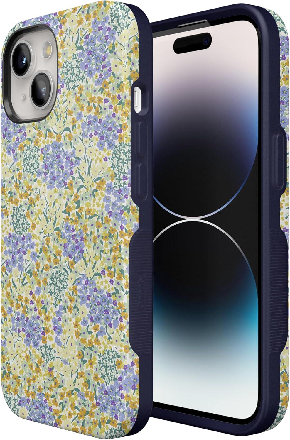 imageCasely iPhone 15 Case  Be Mine  Tiny Hearts  Bold Protective Design  Compatible with MagSafeDream Garden  Cottagecore