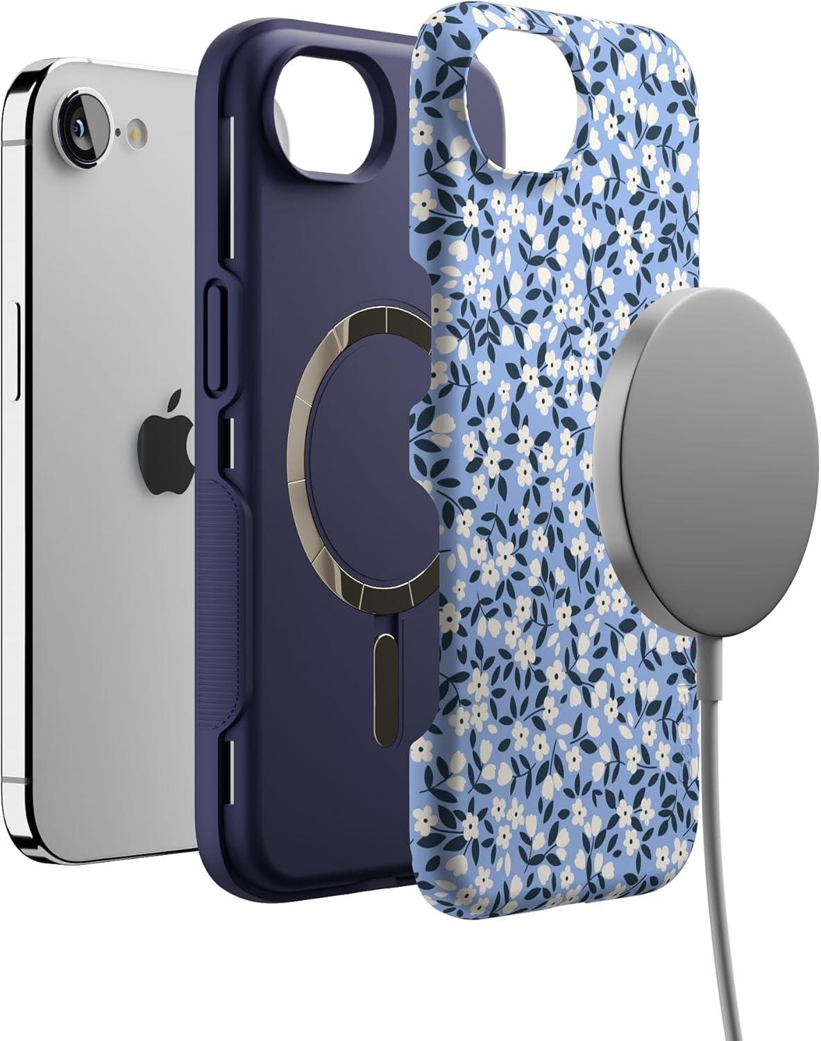 imageCasely iPhone 16e Case  Picking Daisies  Cottagecore  Compatible with MagSafe  Bold Protective Design