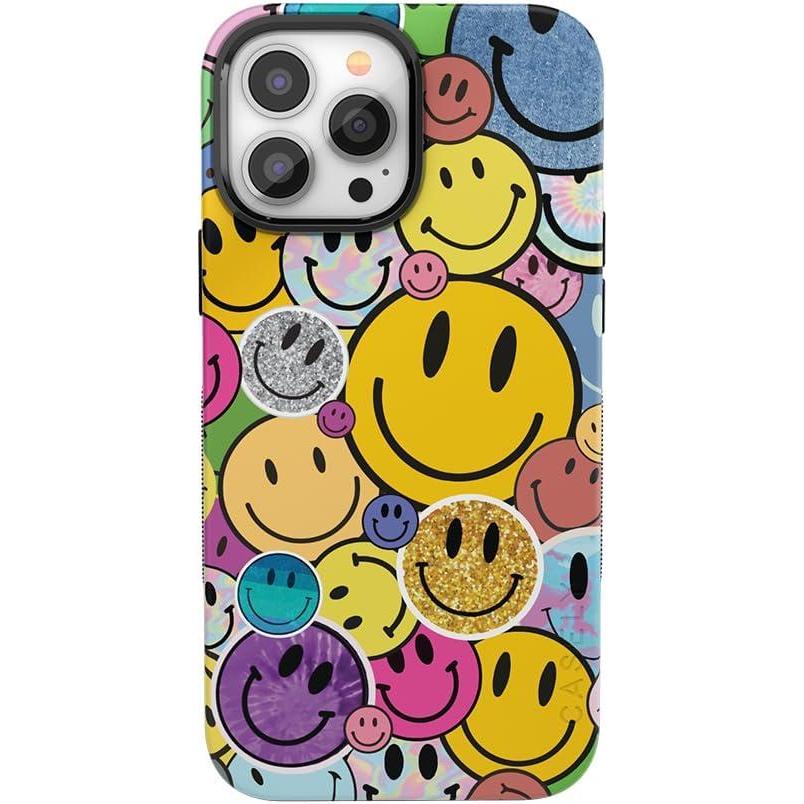 imageCasely iPhone 13 Pro Max Case  Field of Flowers  Pastel Floral  Compatible with MagSafe  Bold Protective DesignMulticolor