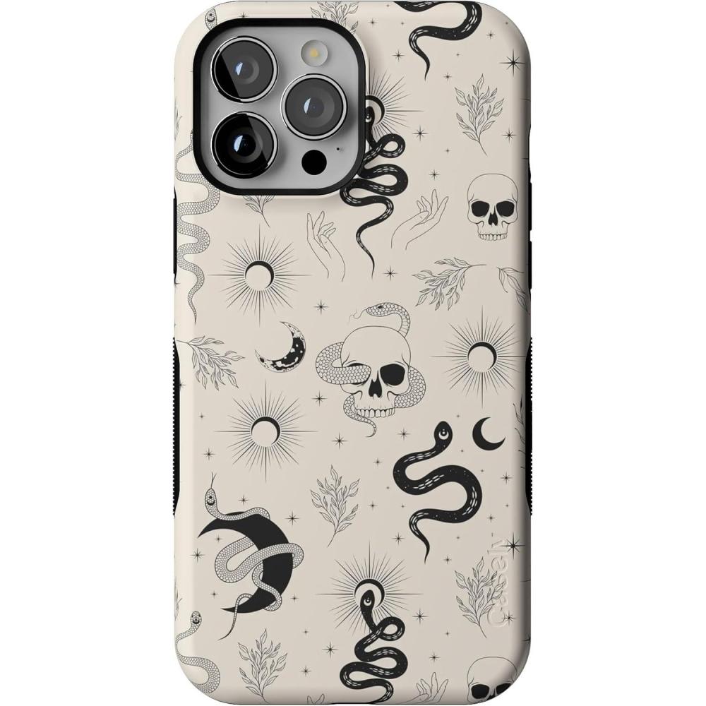 imageCasely iPhone 13 Pro Max Case  Field of Flowers  Pastel Floral  Compatible with MagSafe  Bold Protective DesignNo Further Explanation  Snakes  Skulls