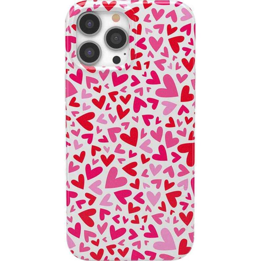 imageCasely iPhone 13 Pro Max Case  Field of Flowers  Pastel Floral  Compatible with MagSafe  Classic Ultra Slim DesignXOXO  Pink Candy Hearts