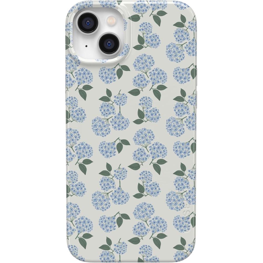 imageCasely iPhone 14 Case  Hibiscus Blooms  Hawaiian Floral  Compatible with MagSafe  Classic Ultra Slim DesignNantucket Cottage  Blue Hydrangea