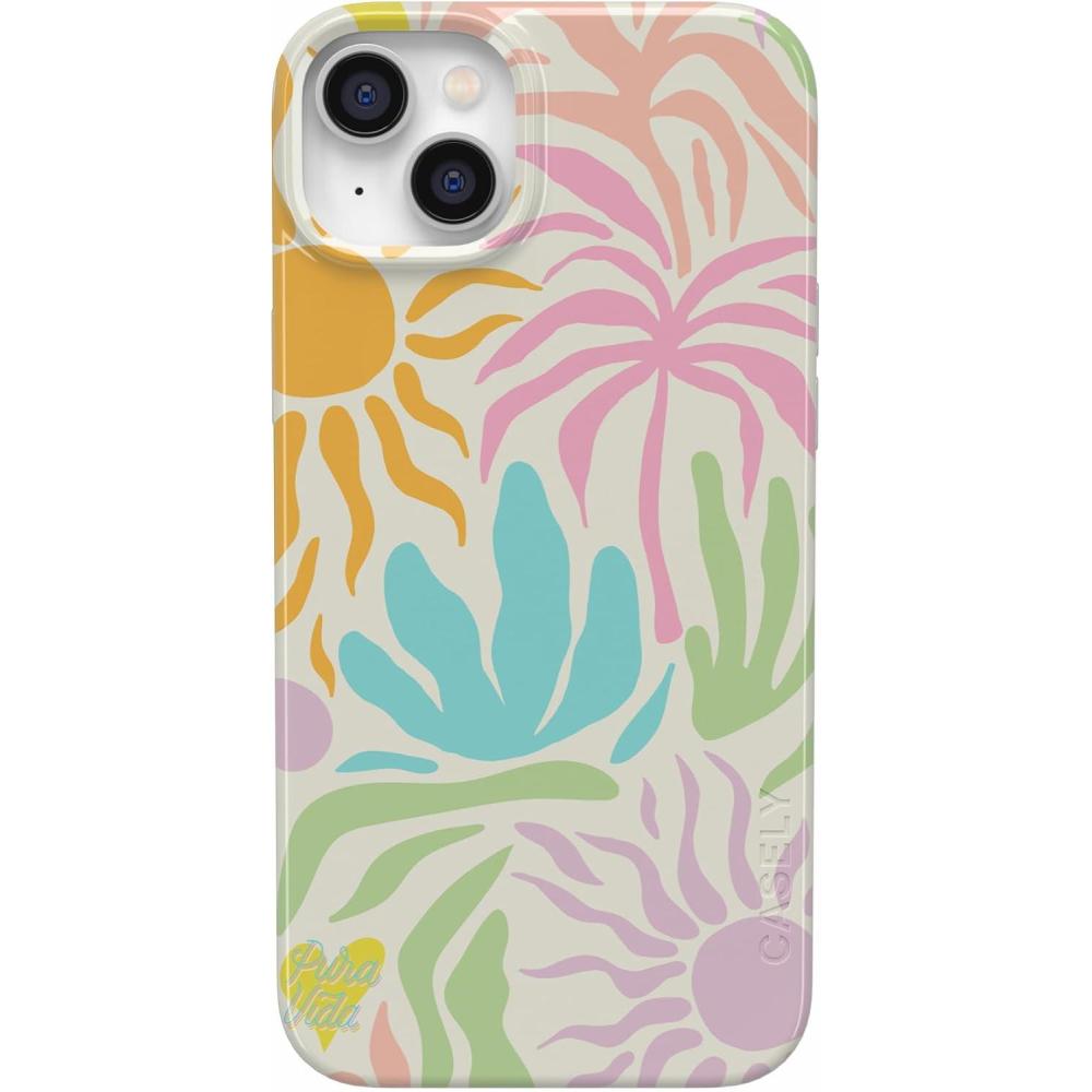 imageCasely iPhone 14 Case  Hibiscus Blooms  Hawaiian Floral  Compatible with MagSafe  Classic Ultra Slim DesignOasis  Pura Vida
