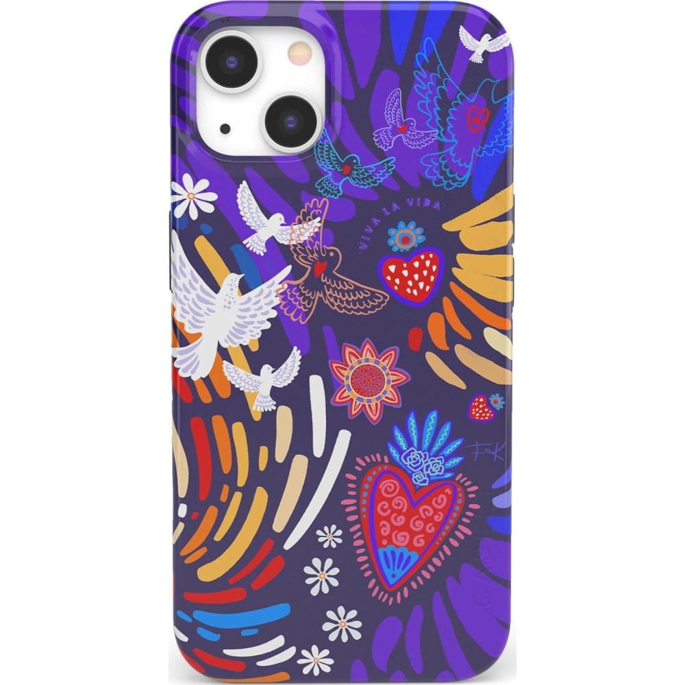 imageCasely iPhone 14 Case  Hibiscus Blooms  Hawaiian Floral  Compatible with MagSafe  Classic Ultra Slim DesignViva La Vida  Frida Kahlo Collage
