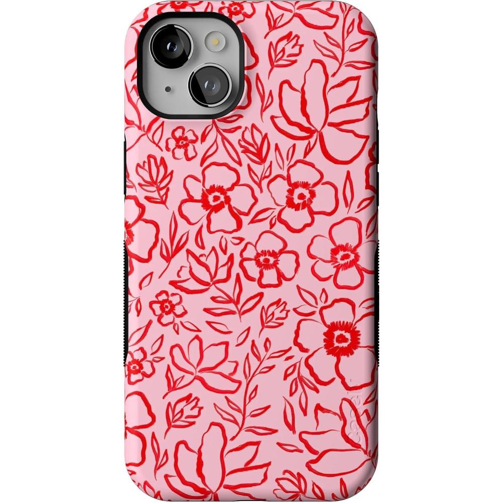 imageCasely iPhone 14 Plus Case  Cowgirl Canyon  FashionPass x Casely  Bold Protective Case Design  Compatible with MagSafeBlush Garden  Floral Doodle